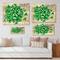 Designart - Vintagr Green Leaves of Shamrock - Traditional Print on Natural Pine Wood